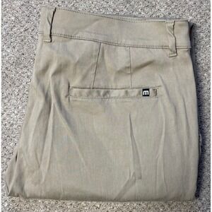 Travis Mathew Mens 38x30 Performance Chino Golf Pants Lightweight Khaki Stretch